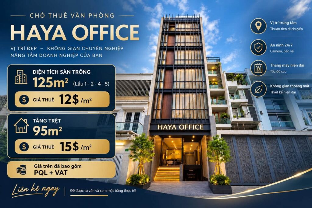 Haya Office for Rent, District 10, HCMC – Photo 1