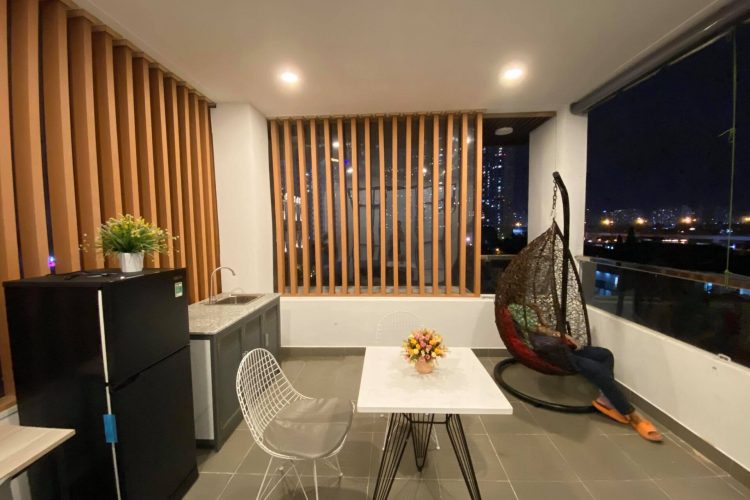 Big Balcony Rooftop Studio for rent in District 2 Thao Dien 3