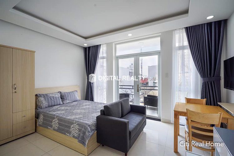 Cheap Balcony Studio for rent in Thao Dien