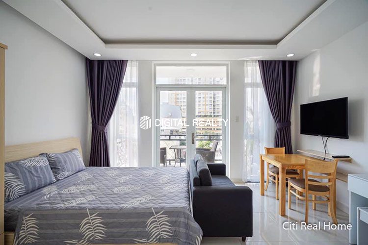 Cheap Balcony Studio for rent in Thao Dien