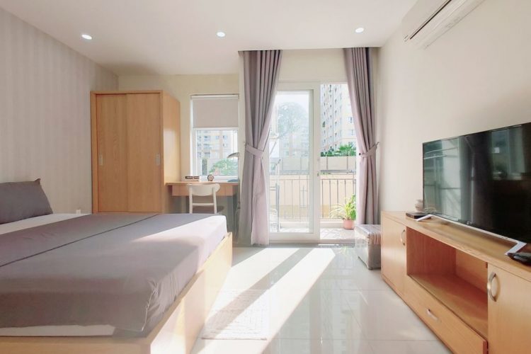 Fully Furnished 1 Bedroom for rent in District 2 Thao Dien Balcony 5