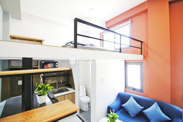 Loft Room apartment 20 m2 Fully Furnished in Binh Thanh Vo Duy Ninh Near District 1 2