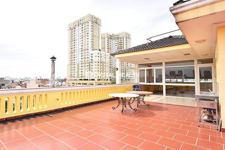 Serviced 3 Bed Apartment For rent on Nguyen Van Huong Thao Dien 12