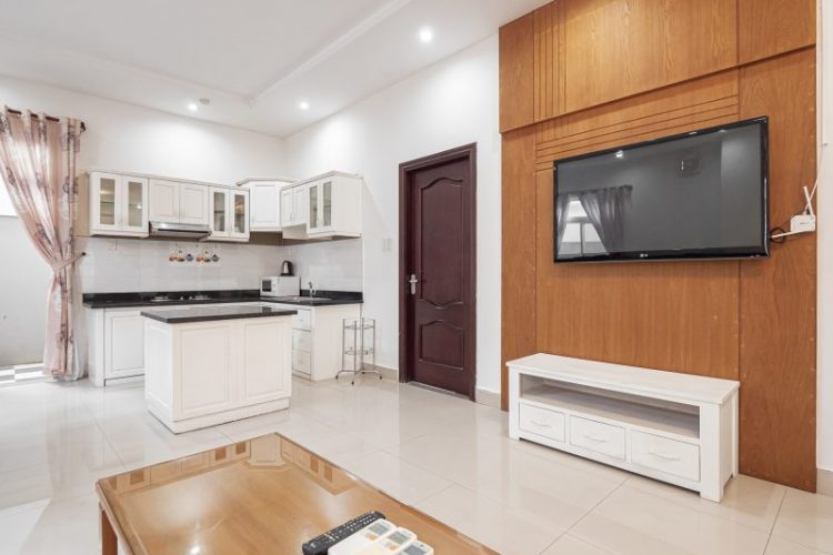 Thao Dien 120sqm on ground floor Large livingroom and kitchen2 bedrooms 2 bathroom 2