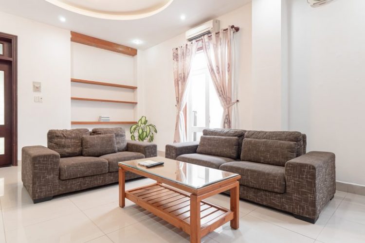 Thao Dien 120sqm on ground floor Large livingroom and kitchen2 bedrooms 2 bathroom 3