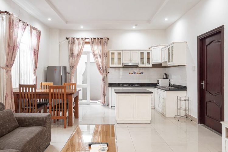 Thao Dien 120sqm on ground floor Large livingroom and kitchen2 bedrooms 2 bathroom 4