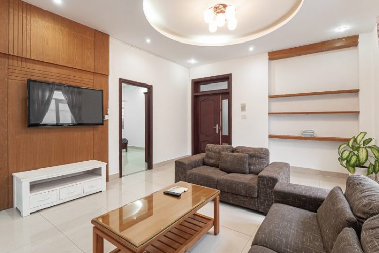 Thao Dien 120sqm on ground floor Large livingroom and kitchen2 bedrooms 2 bathroom 5