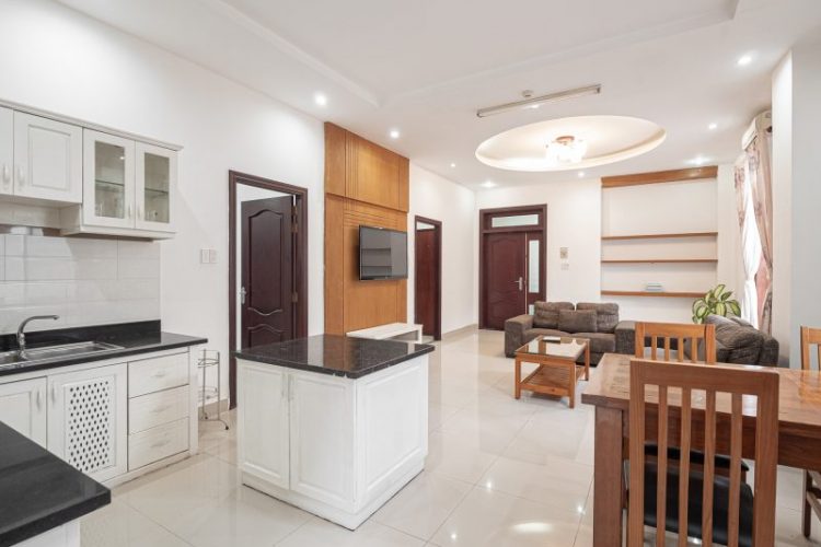 Thao Dien 120sqm on ground floor Large livingroom and kitchen2 bedrooms 2 bathroom 9